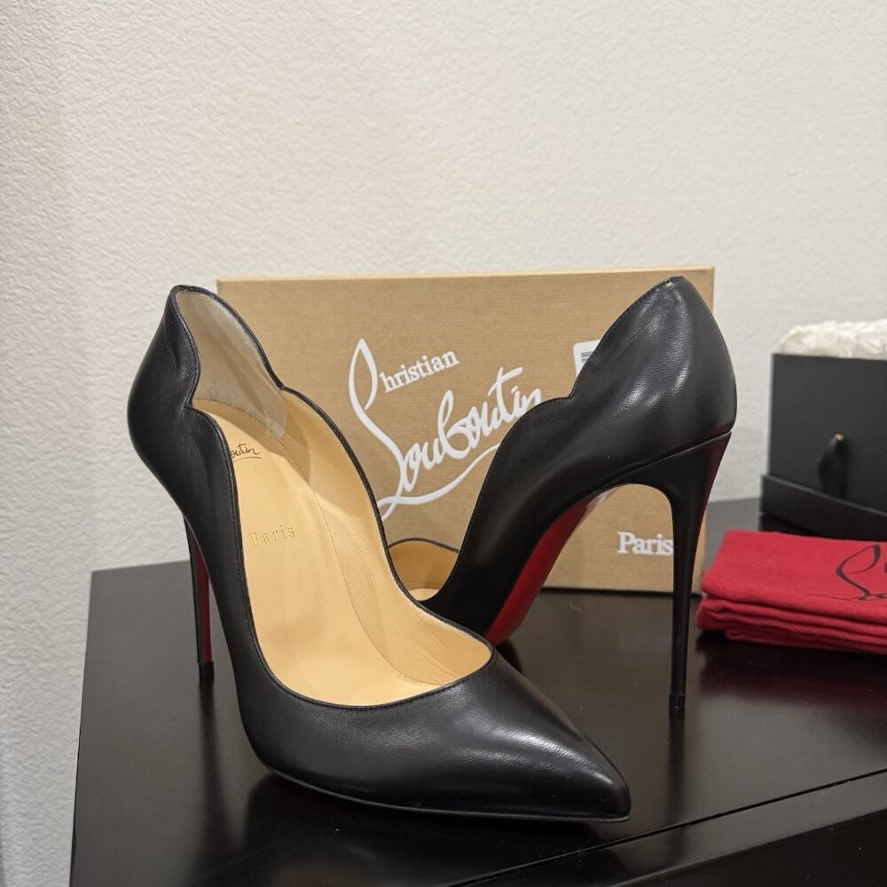 Christian Louboutin Hot Chick 100 Nappa Black - Picture 3 of 9